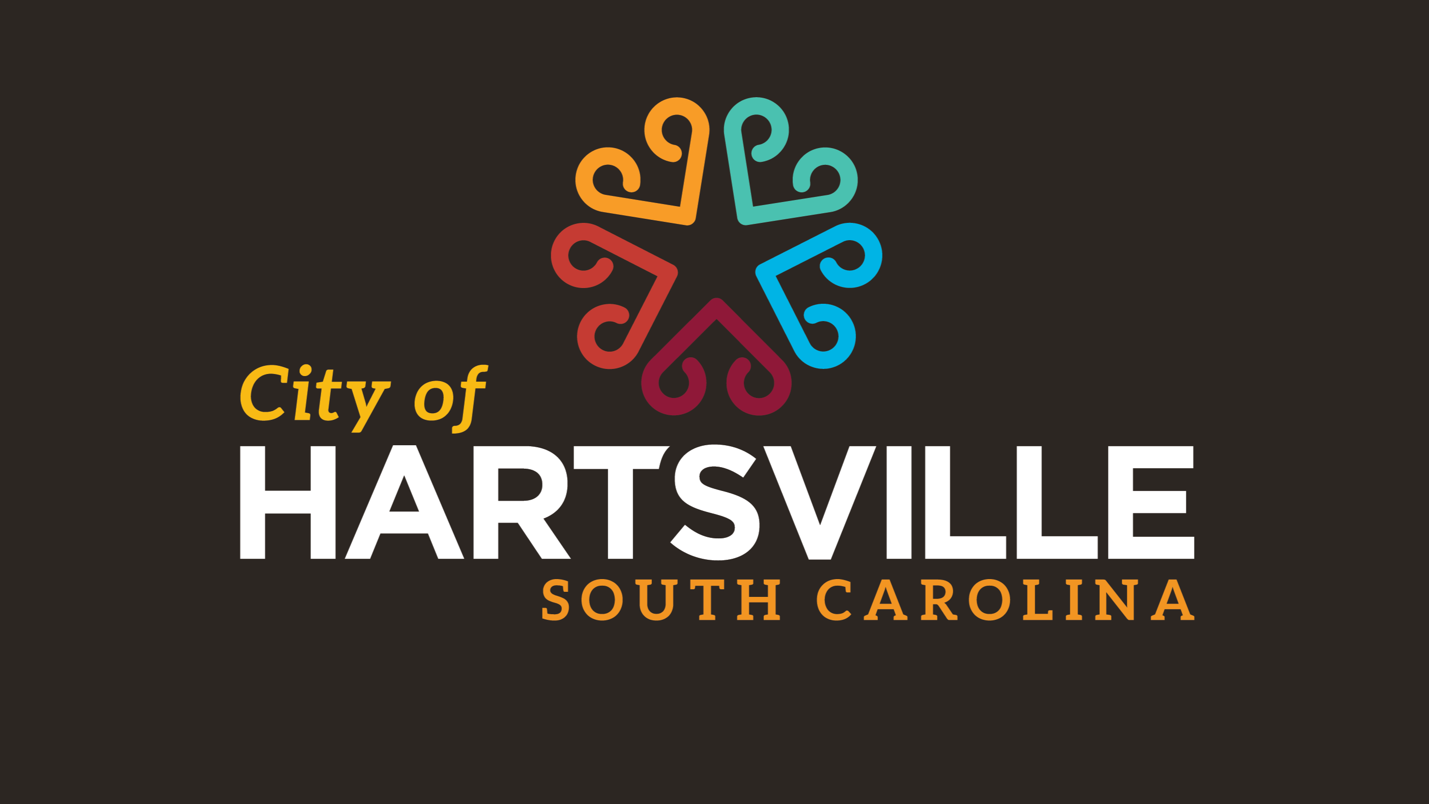 City of Hartsville logo on a dark background.